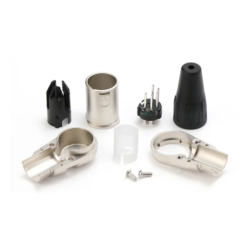 

REAN XLR Plug 5 Pin Male / Female Connector 90° Right Angle L Shaped Microphone Line Audio XLR Weld Plug YS186 YS187