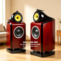 Latest  M3 Featured Third Generation Nautilus 3 Way 8-inch Hifi Bookshelf Monitoring Passive Box 30-150W 6ohms Home Cinema