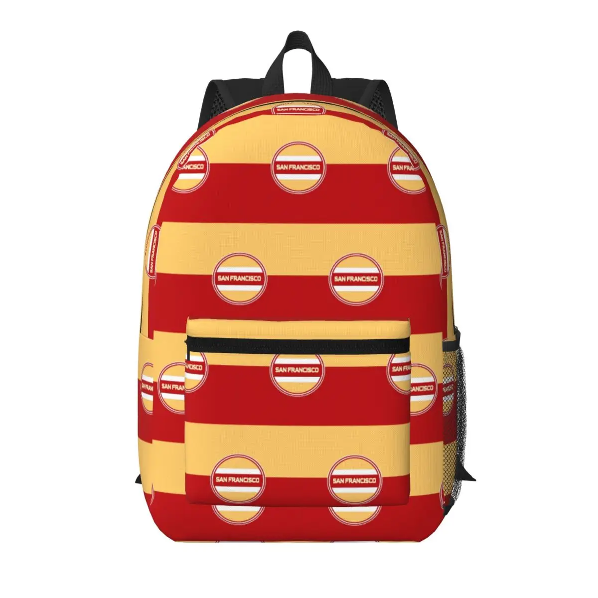

San Francisco City Logo Student Backpack School Bag Hiking Travel Daypack for Boys Girls Bookbag Shoulder Bags