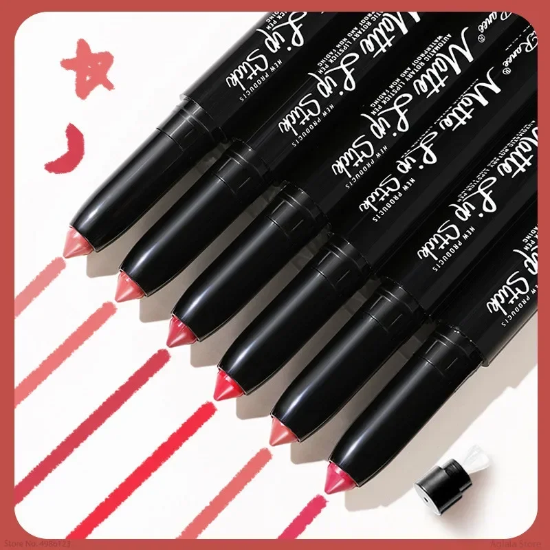 12-Color Matte Lipstick Pencil 5