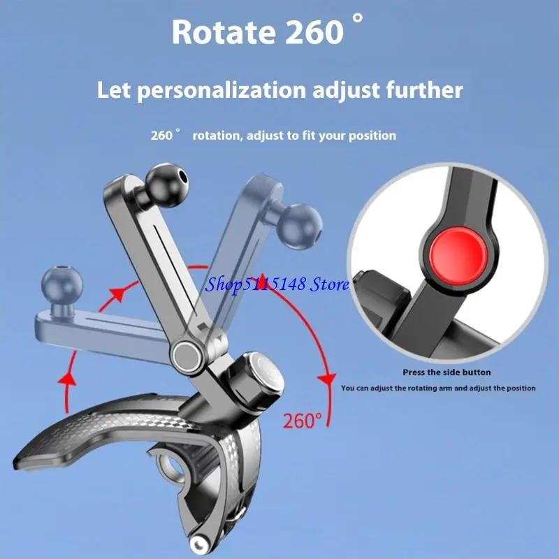 F3MA 17mm 회전 볼 조인트 장착베이스 어댑터 자동차 전화 홀더 및 조절 가능한 회전이있는 내비게이션 마운트