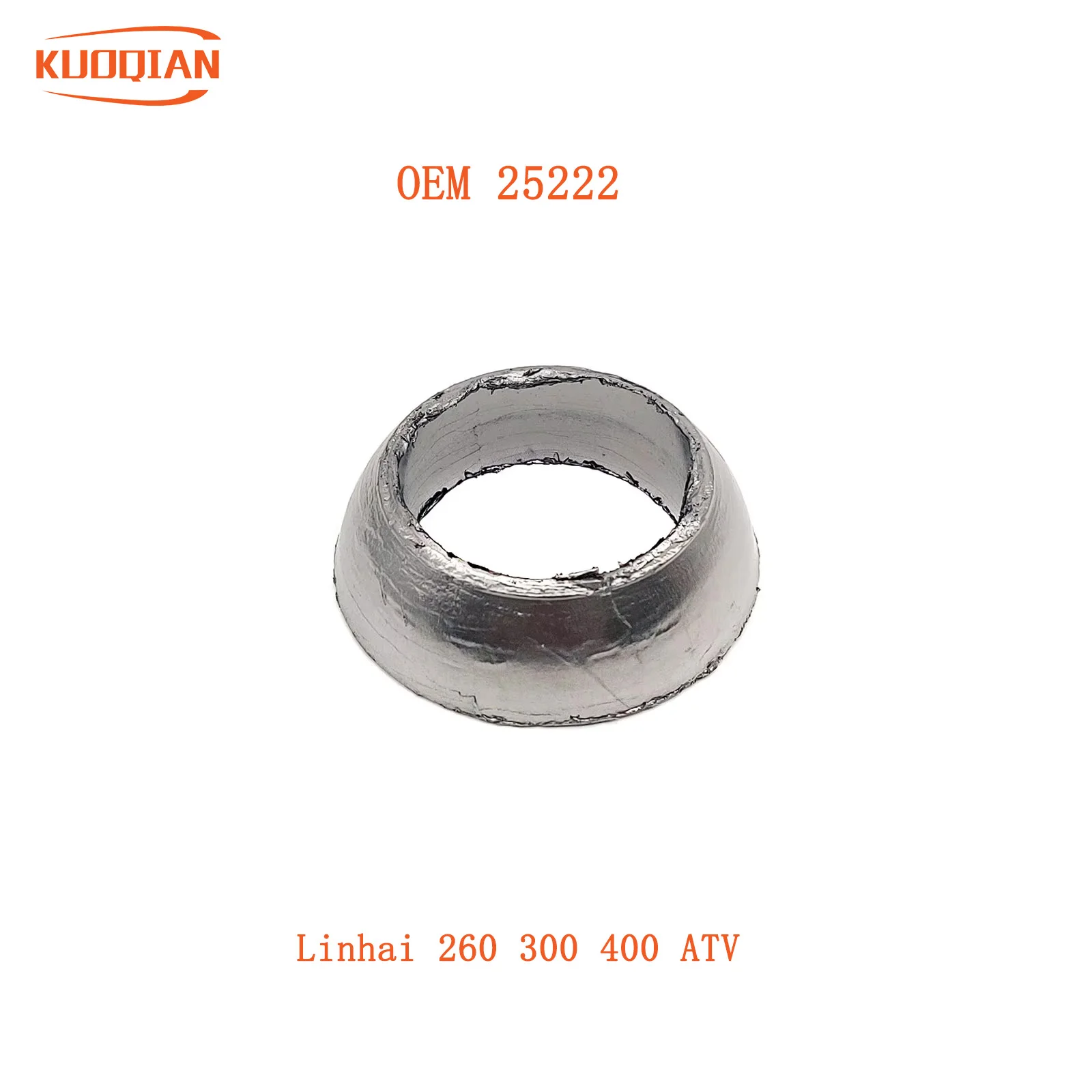 

Motorcycle Exhaust Seal Gasket Muffler For Linhai 260 300 400 ATV LH260 LH300 LH400 25222