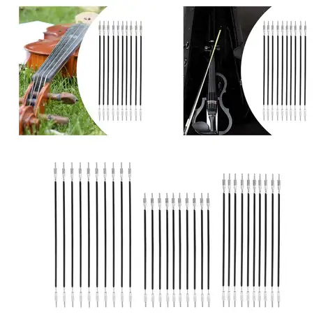 10 조각 바이올린 테일 피스 코드 현악기 액세서리 DIY 부품