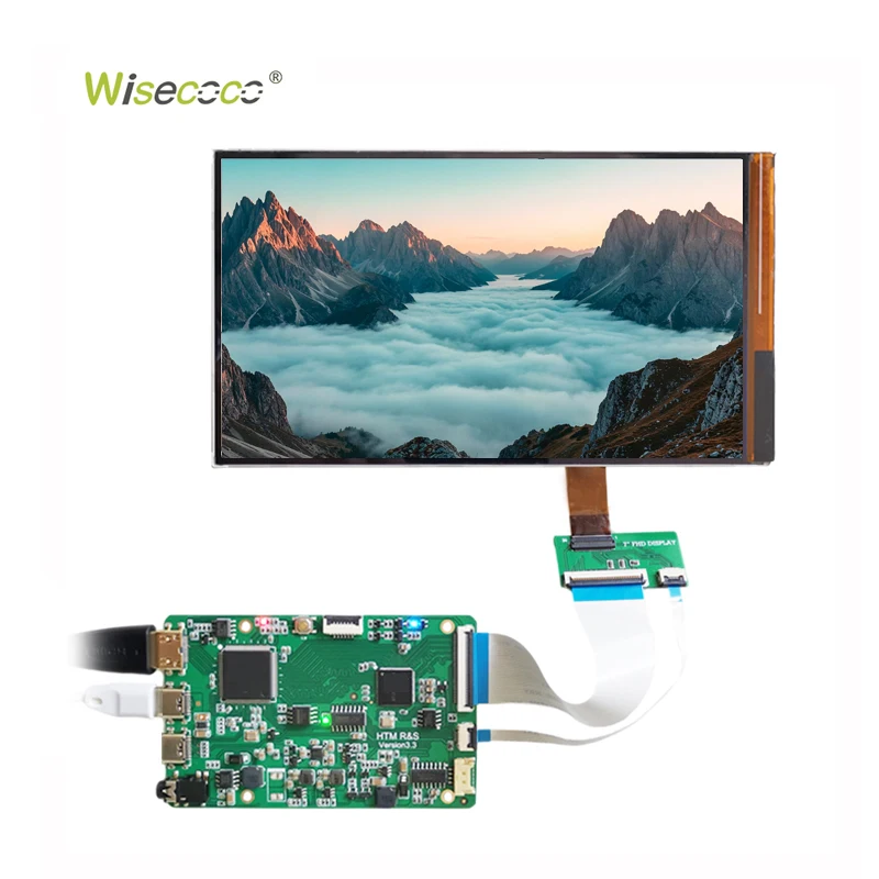 7 Inch 1080*1920 FHD 1080P IPS LCD Display White LED Backlight Landscape LCD Module with Oncell Touch Panel