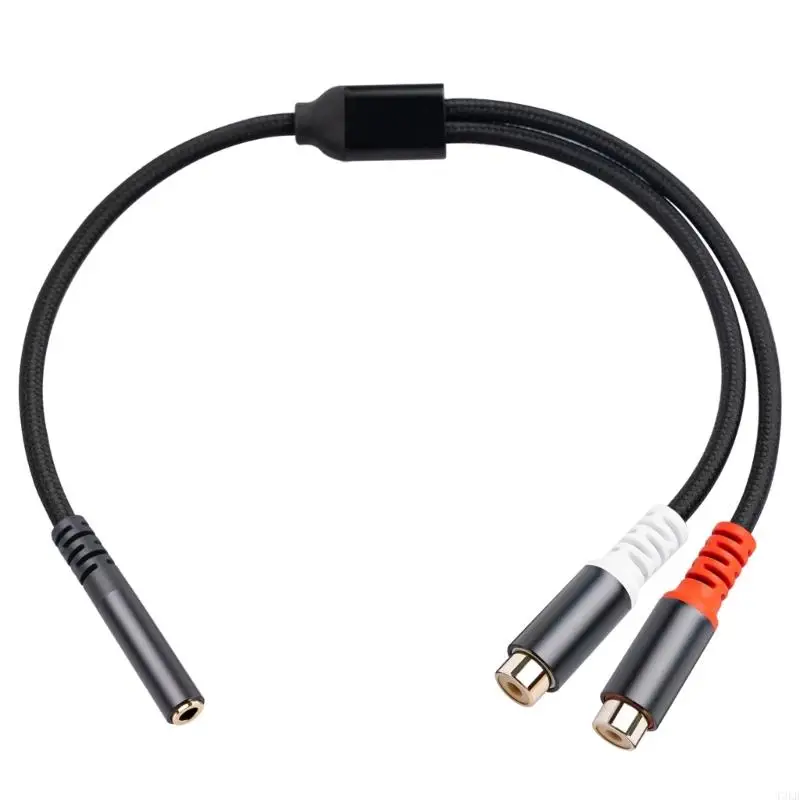 

T3LB 3.5mm to 2 Female phono Adapter Music Stereo Cable 1/8 to phono Music Y Cord for MP3