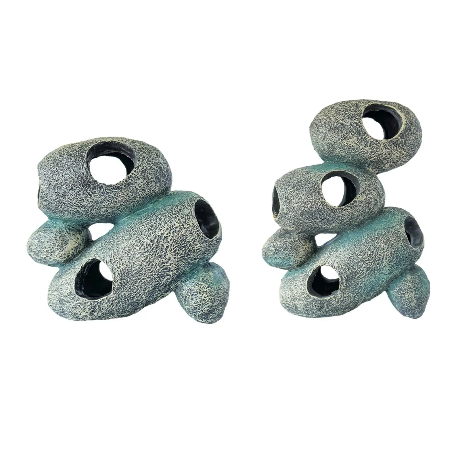 Aquarium Hideaway Rock Breed Underwater Ornaments Lifelike Crafts Hide Cave for Home Tabletop Aquarium Living Room Decoration