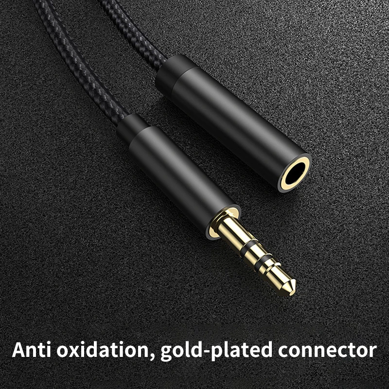 10m Long 3.5mm Gold-plated Thickened Headphone Cable Audio Extended Adapter Cable Aux Computer Audio Cable Durable