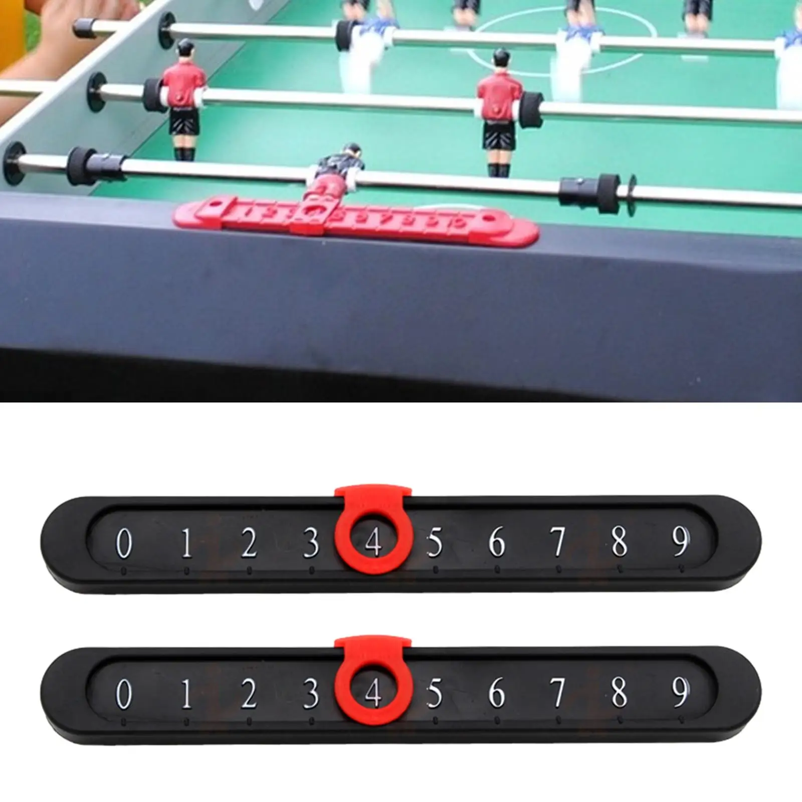 2x Foosball Score Counters, Table Football Counter, Soccer Table Scoring Markers 0 to 9 Children Foosball Scoreboard