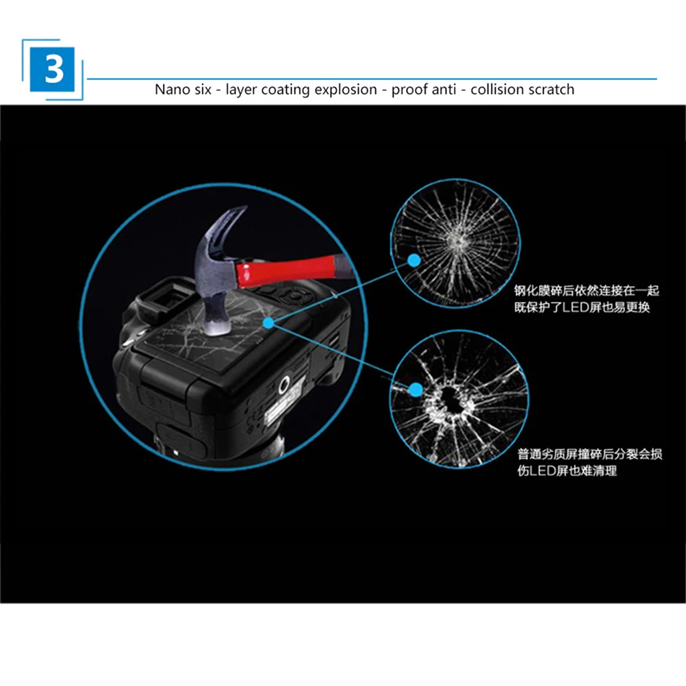 

2 PC Camera Film Steel Bubble-free Screen Protector Tempered Glass Anti-fingerprint Accessories