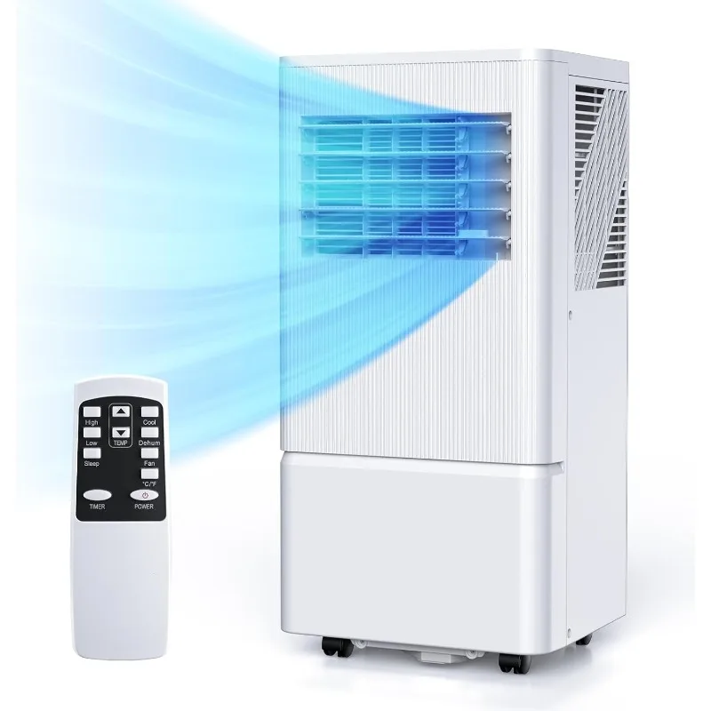 

Портативный кондиционер Air Choice 8000 BTU для помещений площадью до 350 кв. Ft, таймер 24H, блок переменного тока с дистанционным управлением и цифровым дисплеем