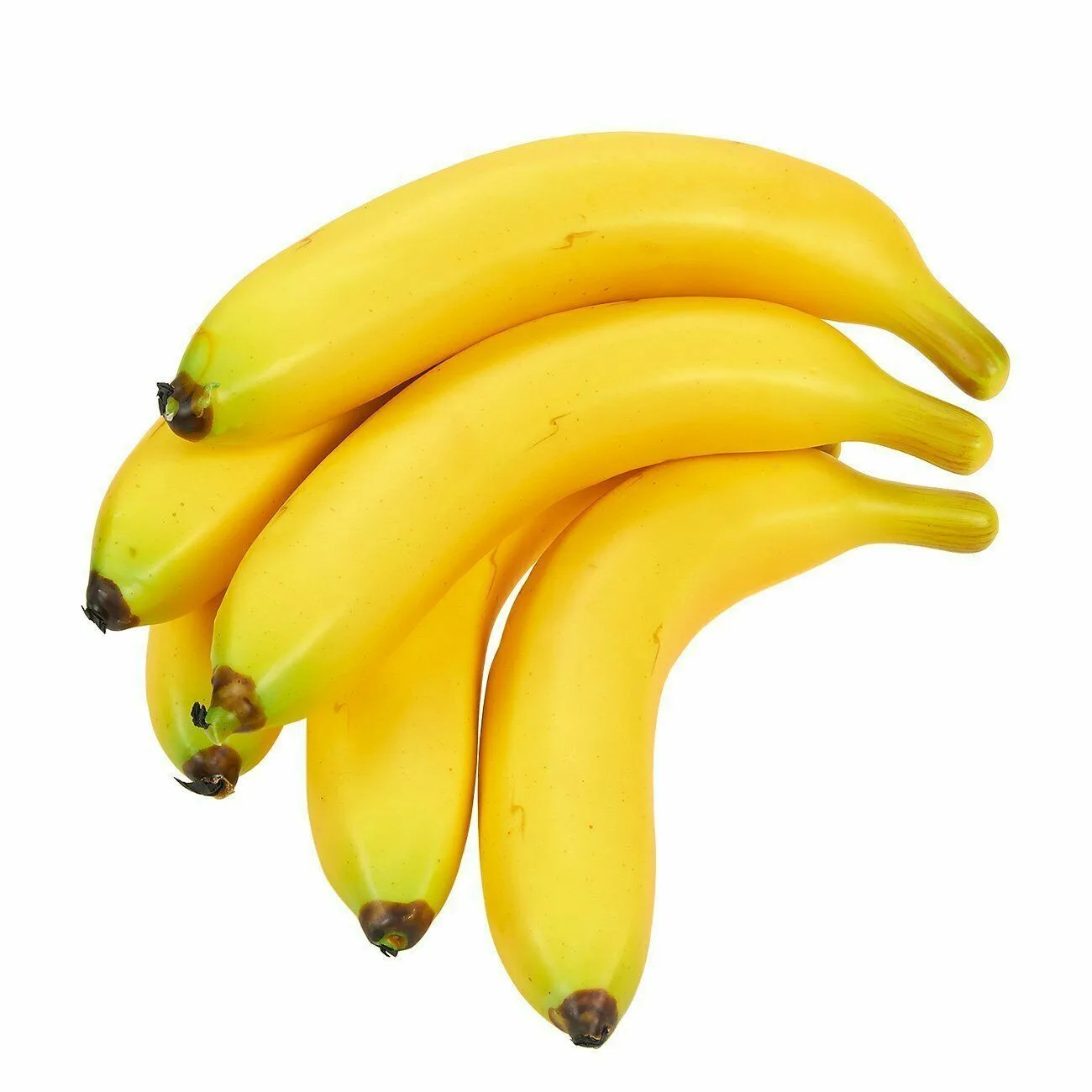 6pcs Simulation Bananas Ornament Arrangement Display Photography Props Home Table Decor Artificial Lifelike Fruits