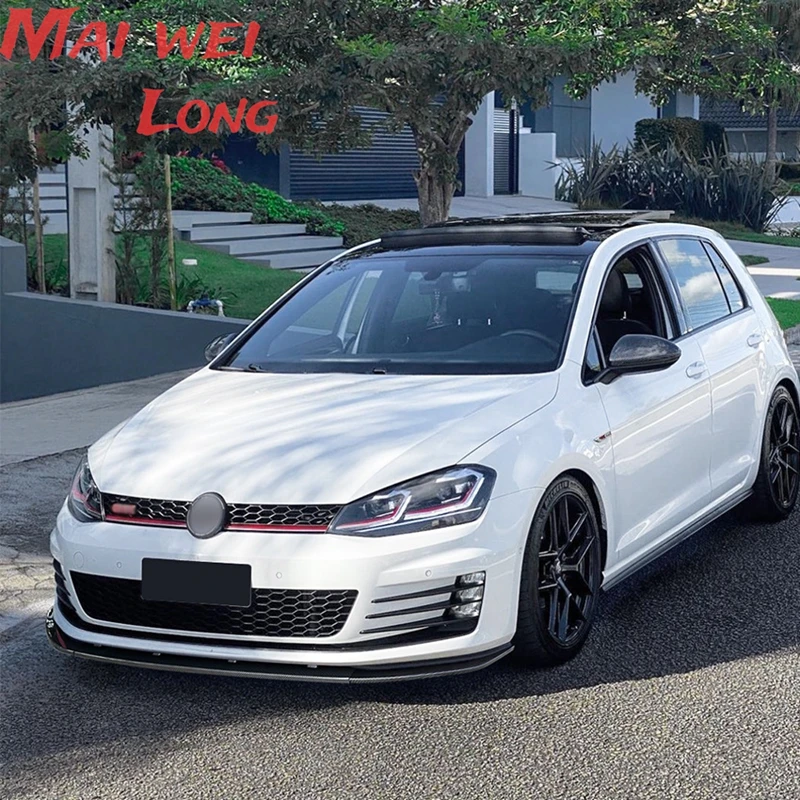 Car Front Bumper Spoiler Lip Lower Guard Plate Splitter Board Blade For Volkswagen Golf 7 MK7 GTI R Rline 2013-2016