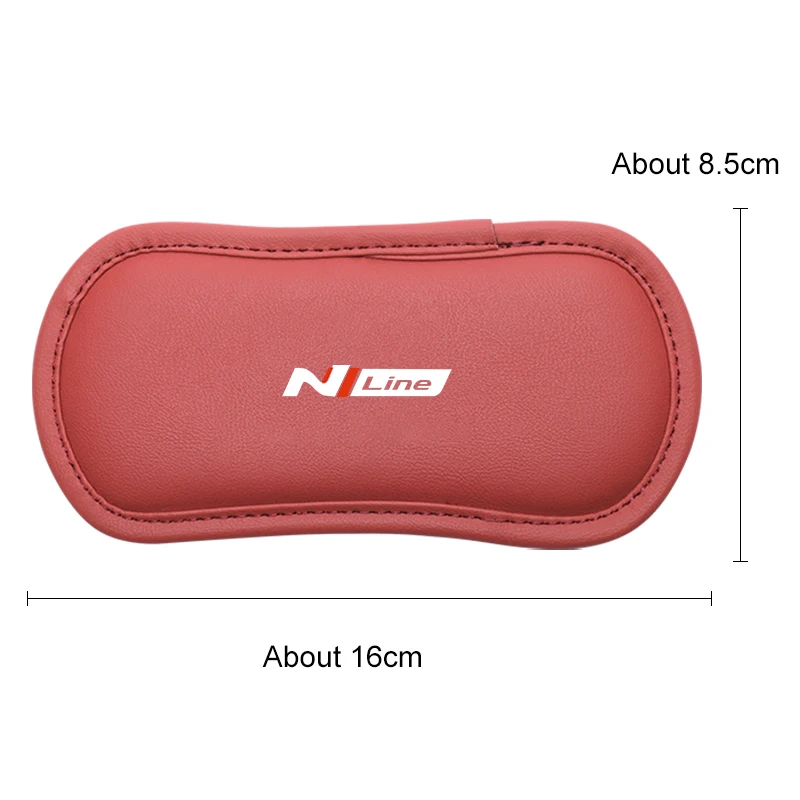 Leather Car Elbow Rest Pad Knee Cushion for Hyundai N line i30 i40 Tucson Kona Santa Fe Auto Center Console Leg Mat Accessories view 6