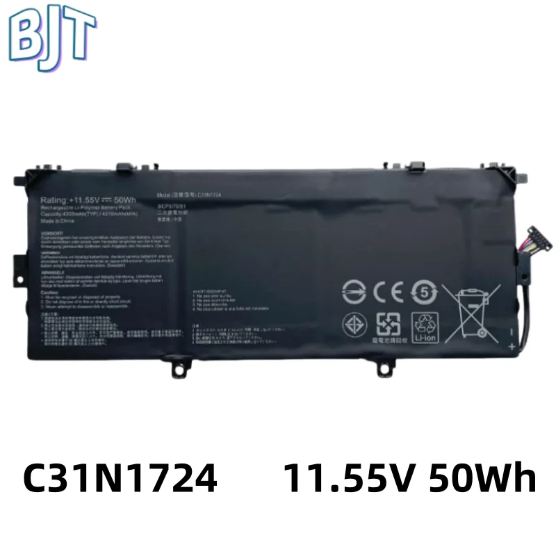 

New 6Cell Laptop Battery C31N1724 11.55V 50Wh 4335mAh for Asus ZenBook 13 UX331FA UX331FAL UX331UAL UX331FA-A3071T 3ICP5/70/81