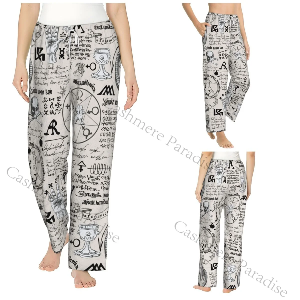 

Skull Cozy Flannel Pajama Pants for Women Sleep Bottoms Home Loungewear