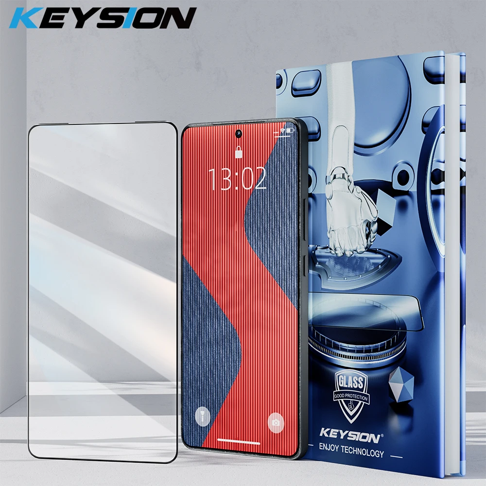 KEYSION Tempered Glass Full Cover for Xiaomi 14T Pro 5G 13T Po Full Glue HD Screen Protective Glass Film for Redmi K60 K70 Ultra