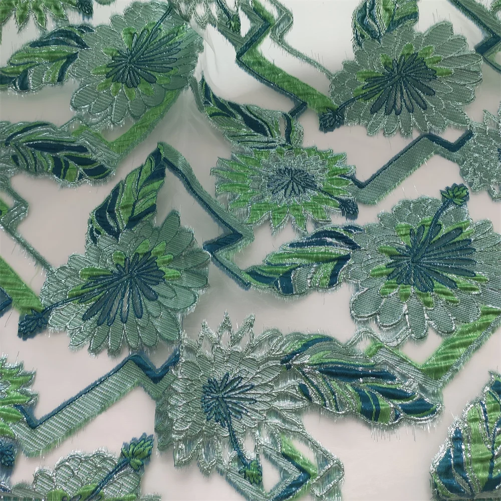 

2026 African Nigerian High-Quality Tulle Lace Fabric Sequins Embroidery French Guipure Wedding Party Dresses Beaded 5 Yards