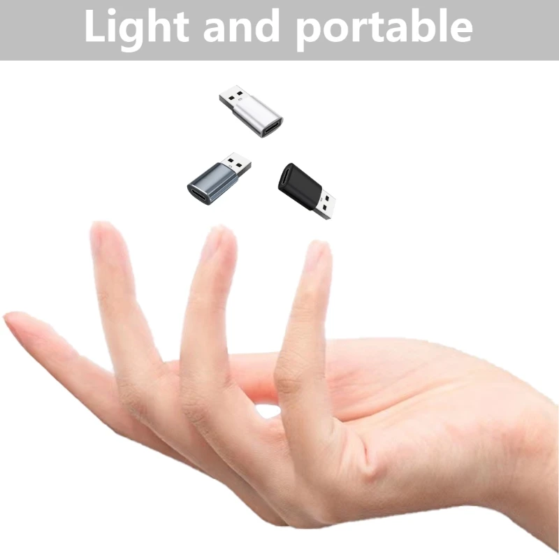 USB 3.0 to USB Type C OTG Adapter Type C Female to USB A Male Converter 3A Charging and 5Gbps Data Sync Adapter