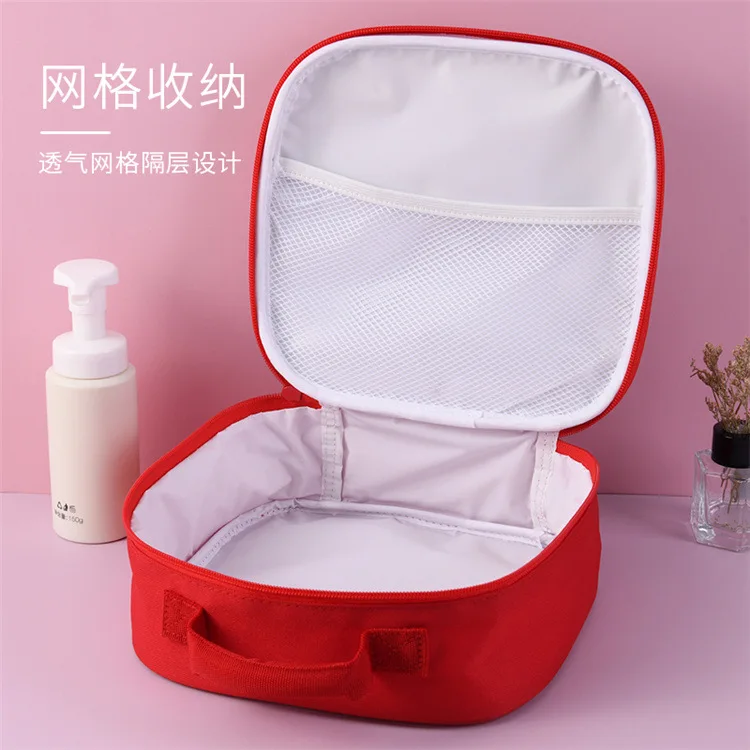 Kawaii Hello Kitty Cartoon Cosmetic Bag Cute Girls Portable High Capacity Handheld Organizer Anime Sanrio Cosmetic Storage Bag