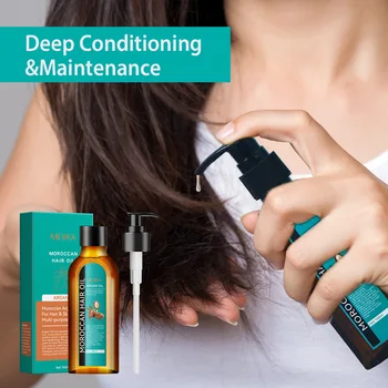 Morocco-ヘアケア用エッセンシャルオイル,髪の質感を柔らかくし,洗えません