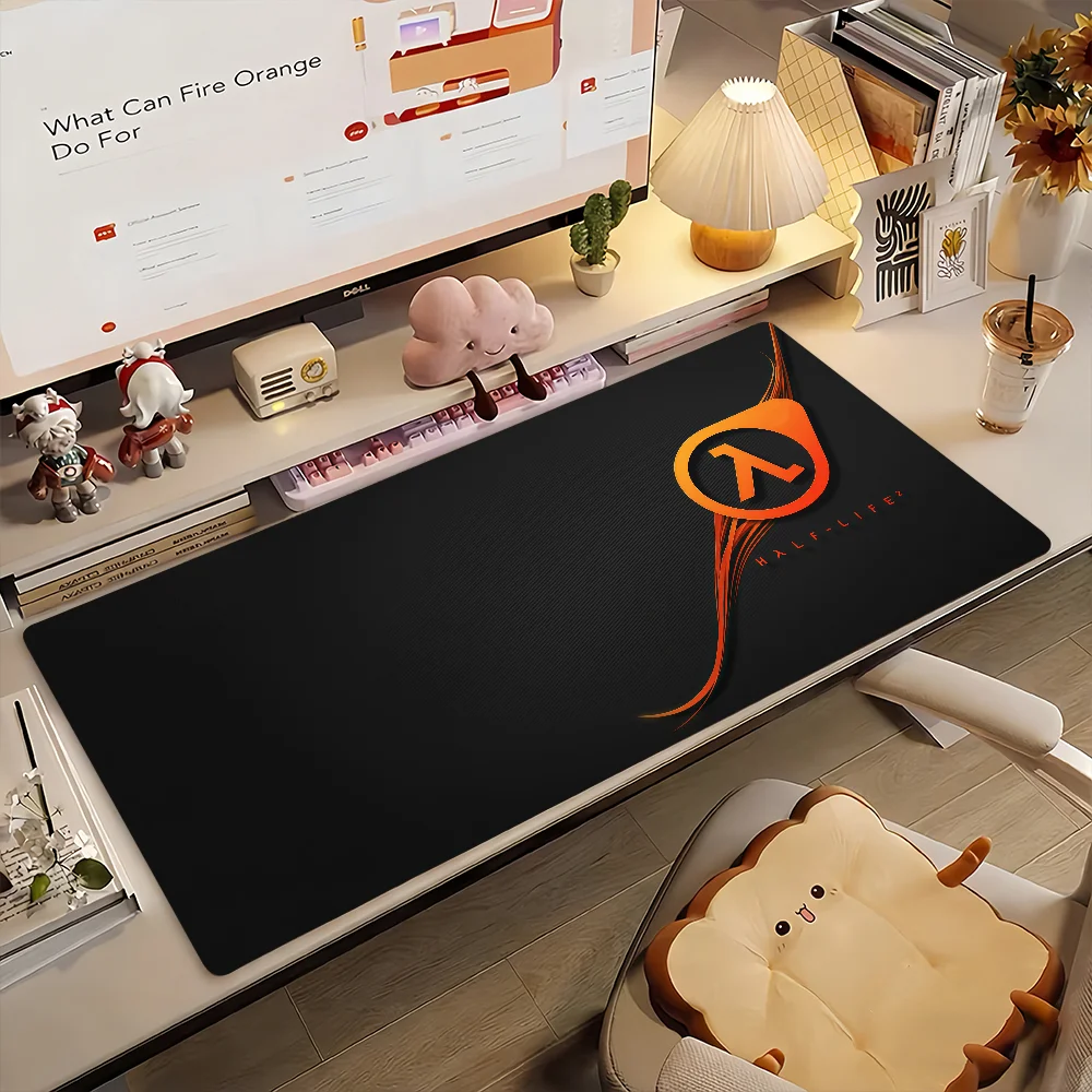H-Half L-Life Mouse Pad Non-slip Locking Edge DeskMat PC Laptop Accessories Rubber Office Keyboard Game Carpet 350x900x3mm