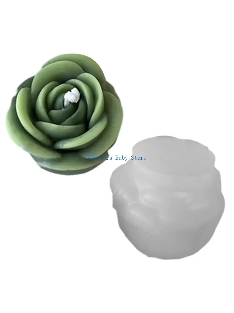 U90E Large Flower Silicone Mold DIY Handmade Plaster Resin Soap