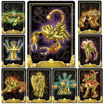 Anime Saint Seiya The Holy Vestment Awakens AR card, escorpio Gemini Cancer Rare game collection Man Birthday Christmas gifts