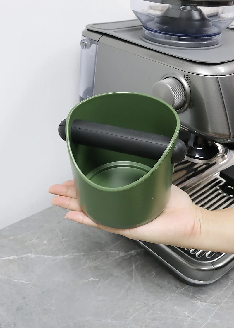Kaffee-Klopf box Anti-Rutsch mit abnehmbarem Stangen schleif behälter Anti-Rutsch-Stoßdämpfer für Barista-Espresso maschinen zubehör – Detail 10