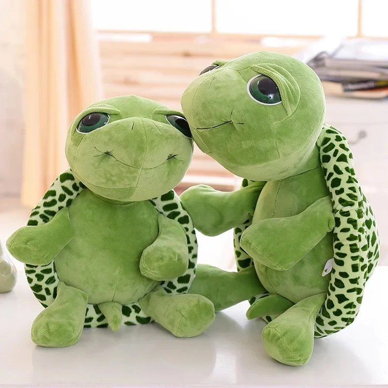 Cute Green Big Eyes Tortoise Plush Toys Soft Animals Turtle Toys Baby Doll Children Gift Stuffed Plush Toy Hot Sale