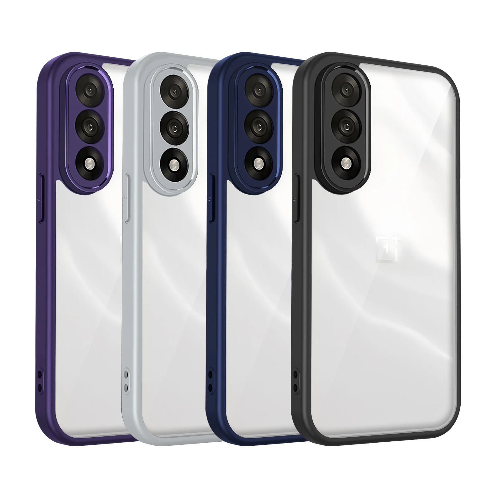 Oneplus Nord 5 CPH2709 Hülle, Luftkissen, stoßfest, Silikon-Stoßstange, transparent, matt, Rückseite, harte Handyhülle für Oneplus Nord 5 5G