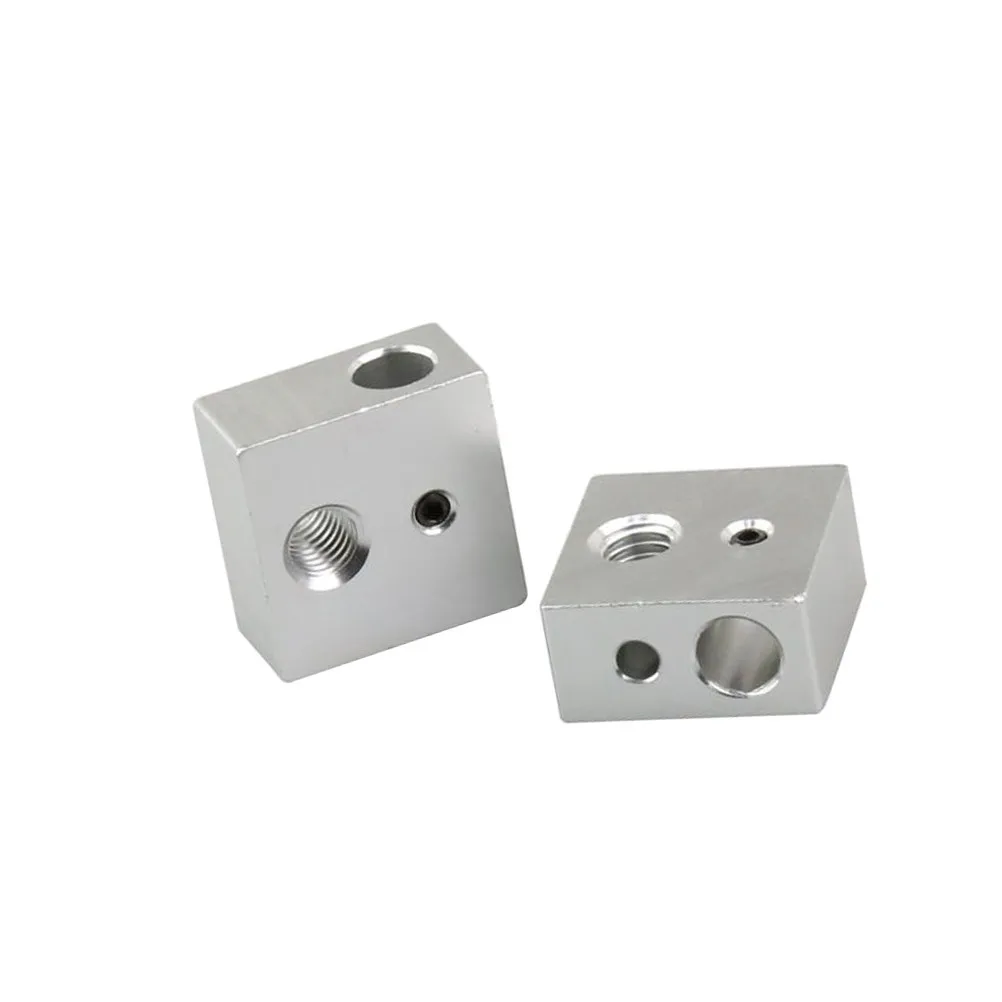 

3Pcs Aluminum Heater Block Compatible with Mk7 Mk8 3D Printers High Quality Workmanship Strict Qc Lightweight Easy Carry Heating