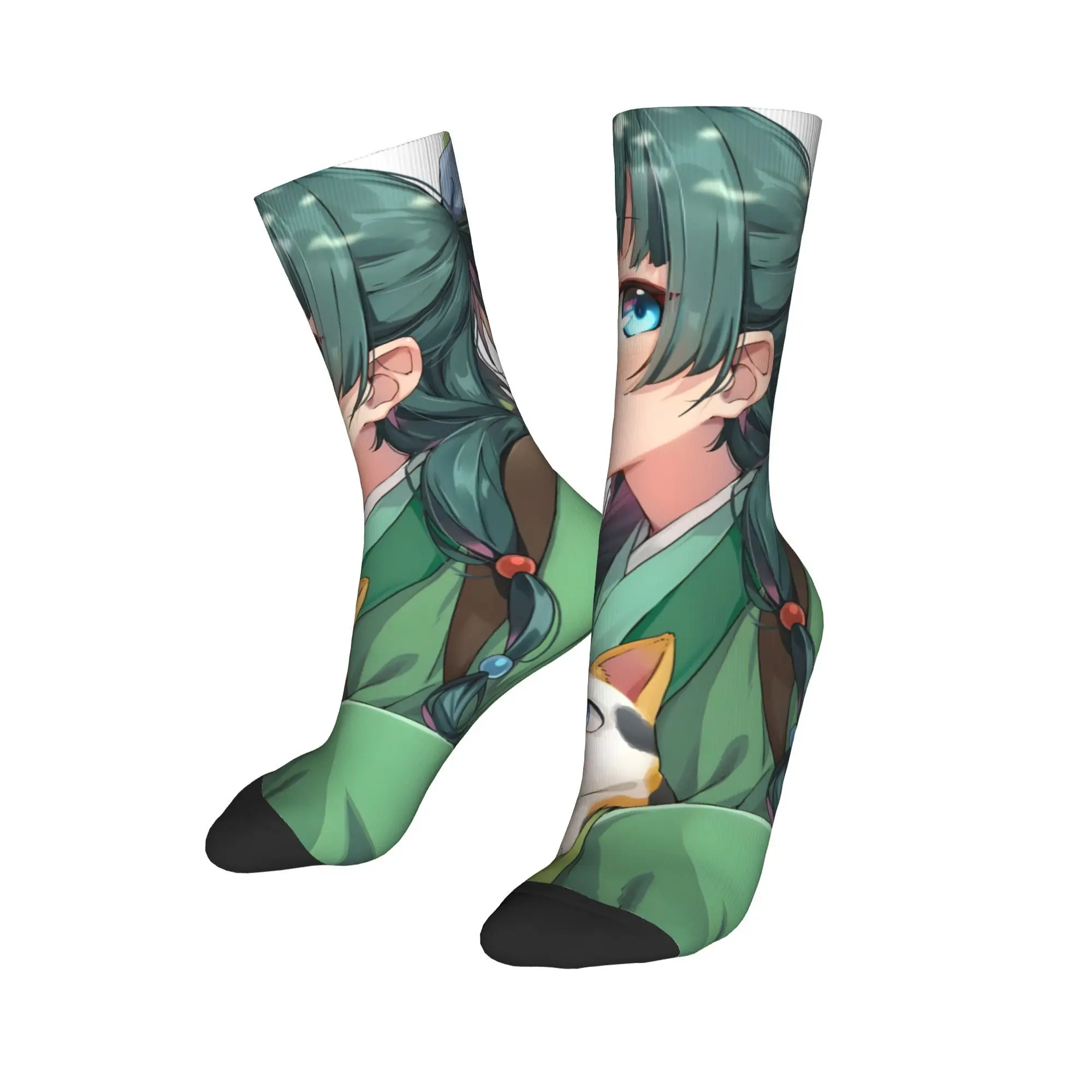 

Male Men Socks Harajuku The Apothecary Diaries Anime Maomao Sock Polyester Graphic Women Socks Spring Summer Autumn Winter