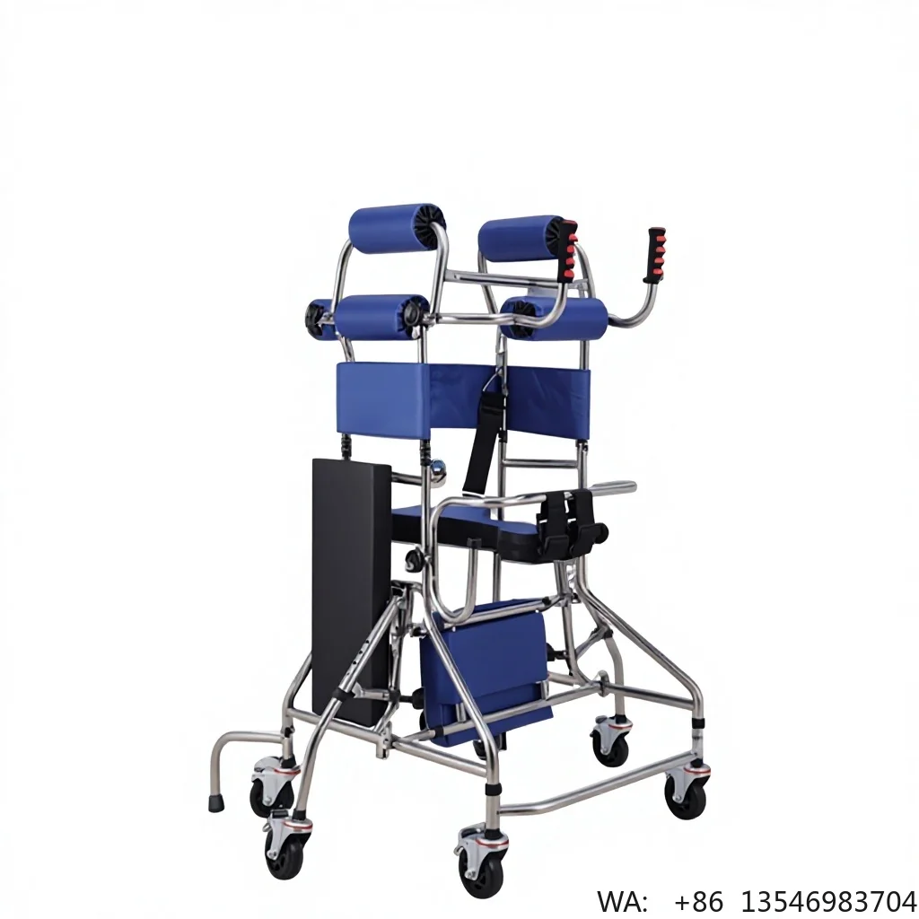 Electronic Instrument Training Exoskeleton Lower Limb Leg Lift Foldable Brake Function Stainless Steel 100kg Capacity Adjustable