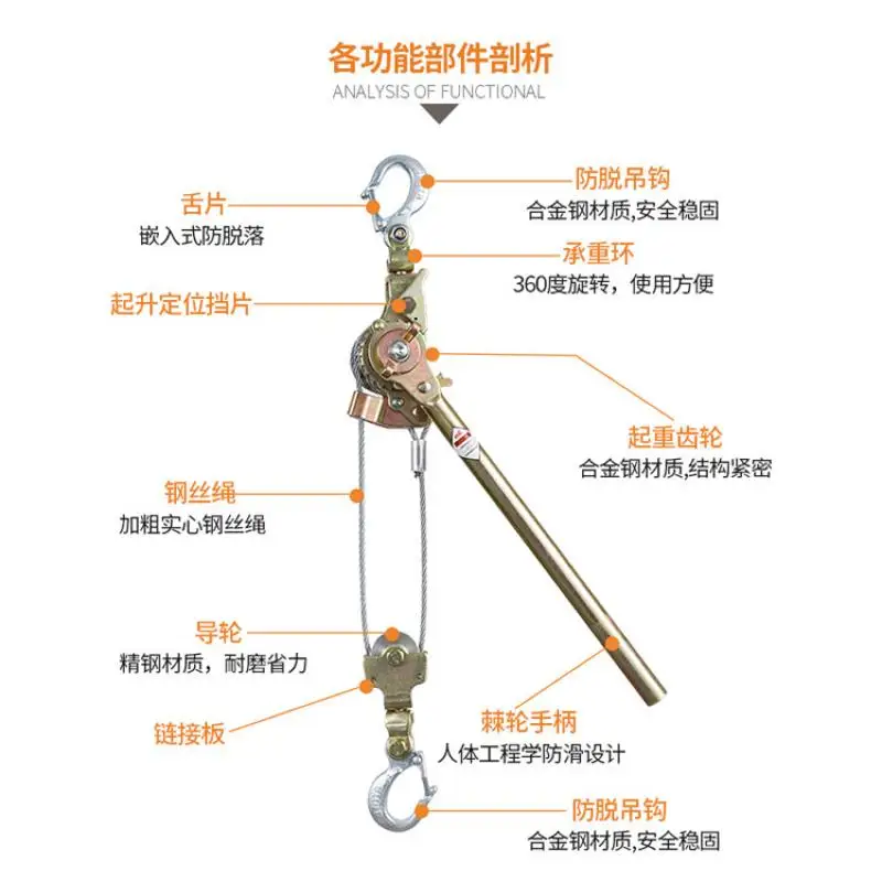 2T wire rope tensioner 1T tensioner steel cable Hedi machine electric farm greenhouse take-up tensioner