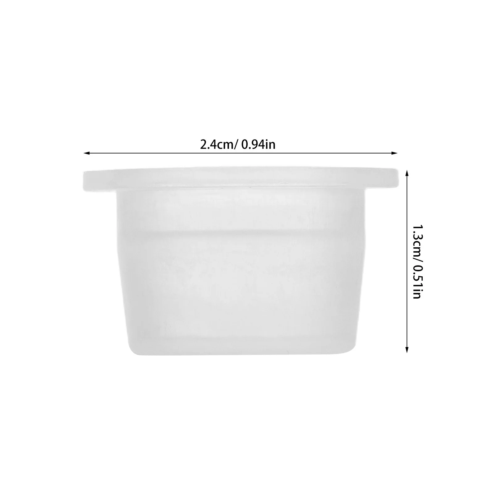 200 قطعة 18 مللي متر سدادات بلاستيكية مستديرة واضحة استبدال قبعات ل الهزازات الفلفل الملح أواني الزهور محكم ختم المقابس #6