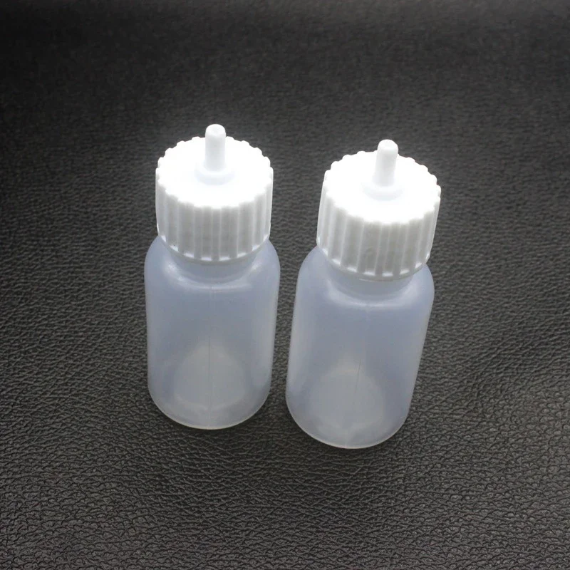 10pcs Plastic Henna 30ML Nozzle Applicator Drawing Bottle With Sealing Cap Labels Tattoo JAC Squeezable Dropper