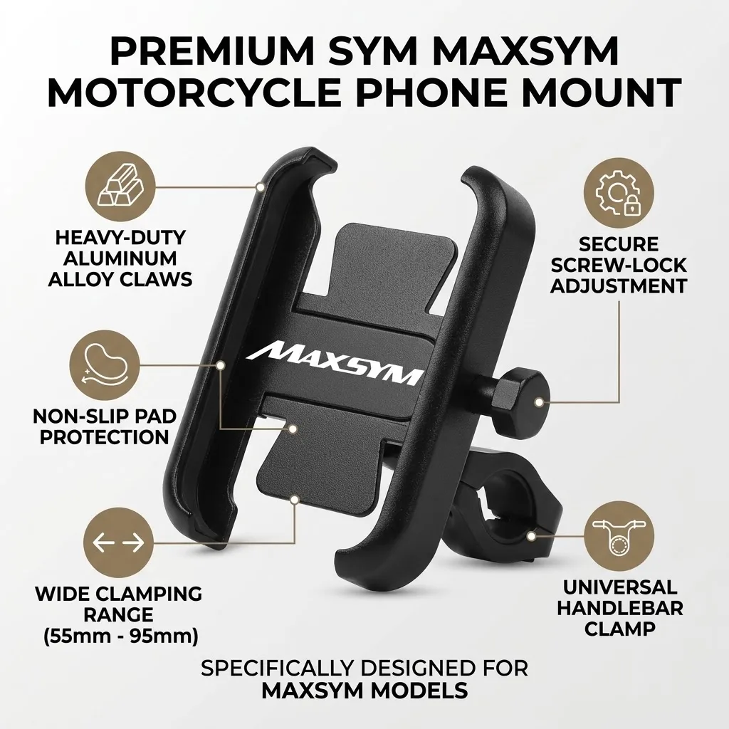 For SYM MAXSYM TL 500 508 Maxsym TL500 TL508 Accessories Motorcycle Handlebar Mobile Phone Holder GPS Stand Bracket