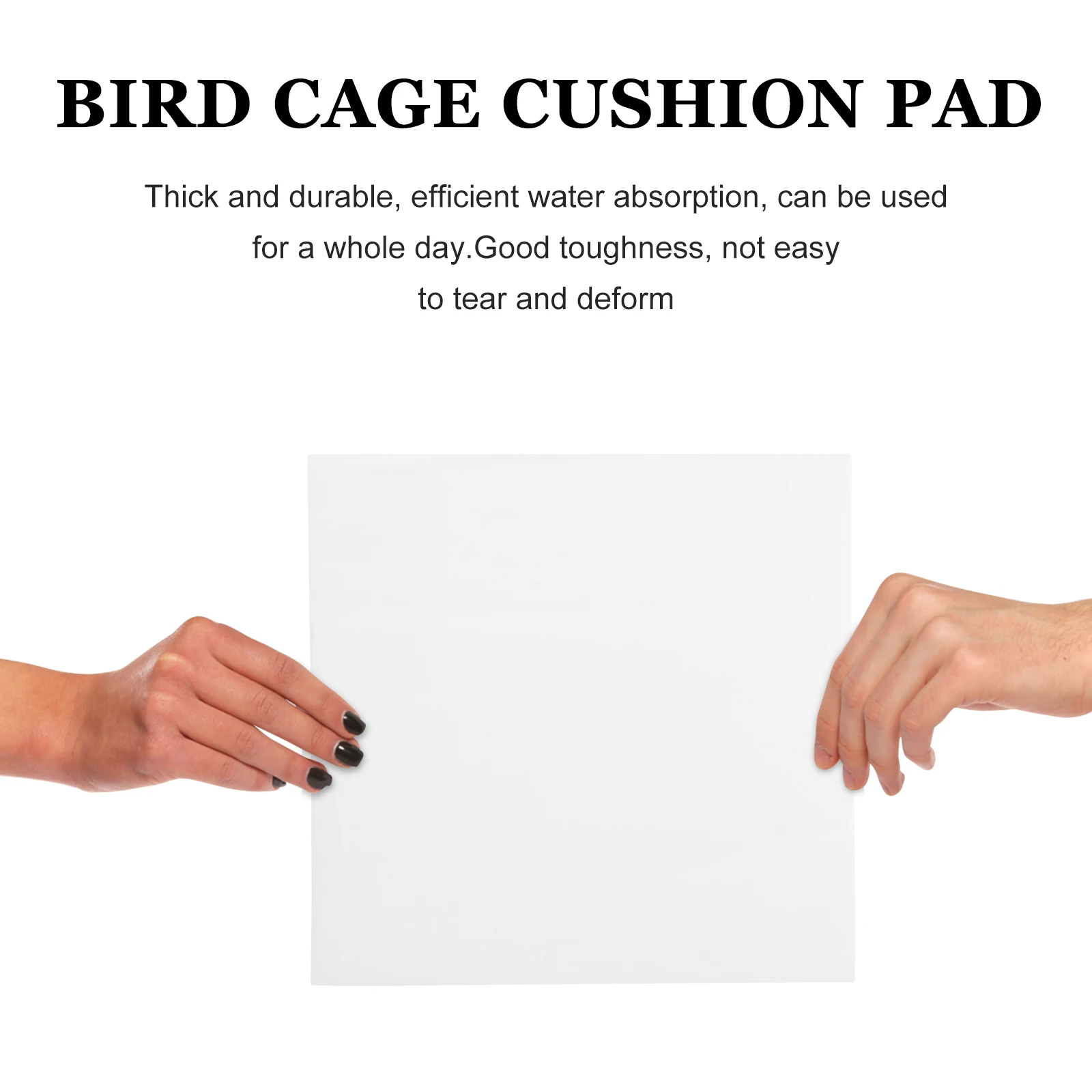 

100pcs Bird Liners Disposable Paper Mats Odor Control Absorbent Pet Cage Cleaning Cushion For Bird Cage Nest Pet Supply