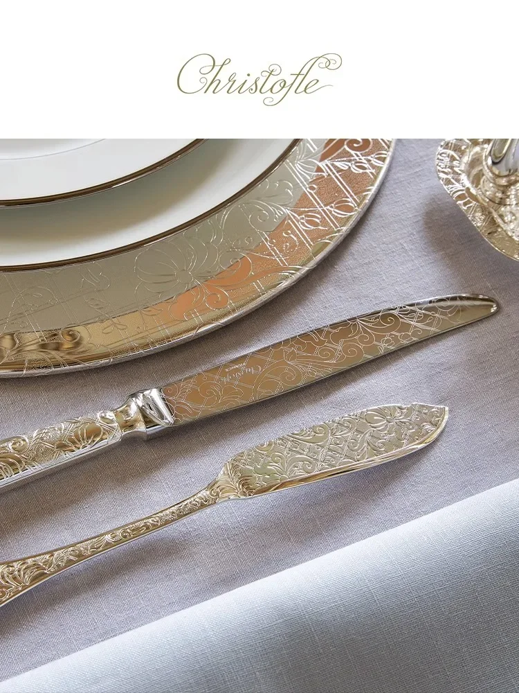 Garden, silver-plated knife, fork and spoon, western tableware set