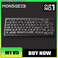 MONSGEEK M1 V5 Mechanical Keyboard RGB Tri mode Keyboard Contour PBT Keycaps Hot Swap 8000mah Keyboard Custom Office Accessory