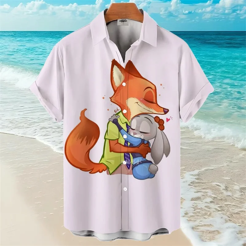 Beach vacation 3D digital printing Hawaiian shirt casual quick-drying shirt men's shirt summer fashion trend retro boutique top