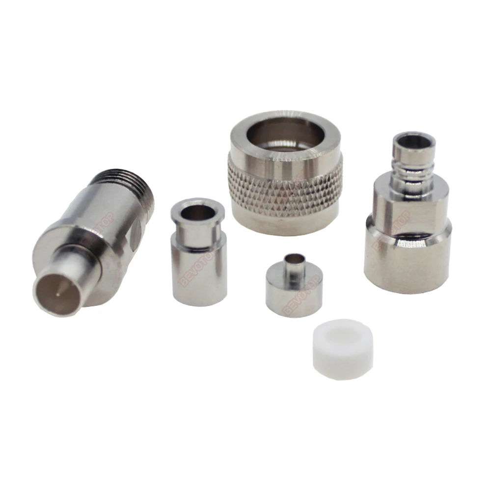 N macho plugue rápido para n macho plugue rápido de alta qualidade alta frequência dupla blindagem rg142 cabo de teste rf coaxial trança
