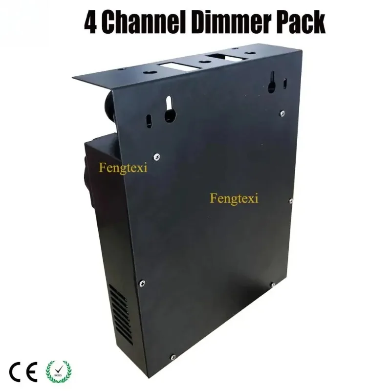 3KW 4 Channel DMX Stage Dimmer Pack 6.3A Each Channel 230V Chase Dimming Setting Box for Live Performance Stage Lighting