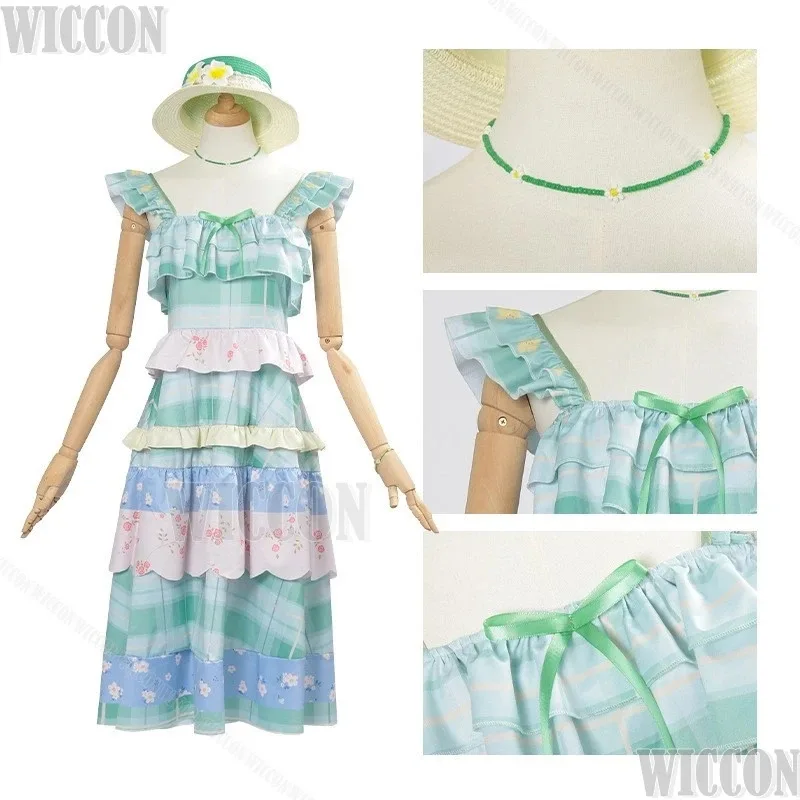 

COSda@Nikki Spring Floating Game Infinity Nikki Coaplay Pastoralism Green Blue Dress Hat Girl Women Suit Carnival Outfit Customi
