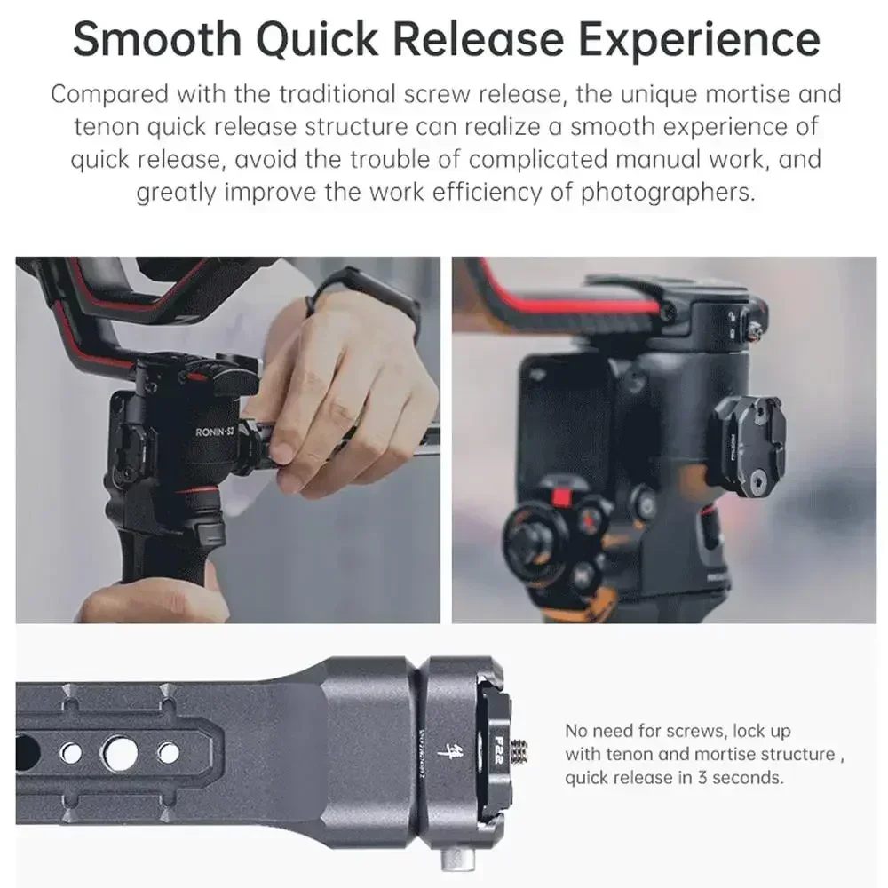 FALCAM 2572 F22 Quick Release Dual Handheld for Stabilizer - Image 4