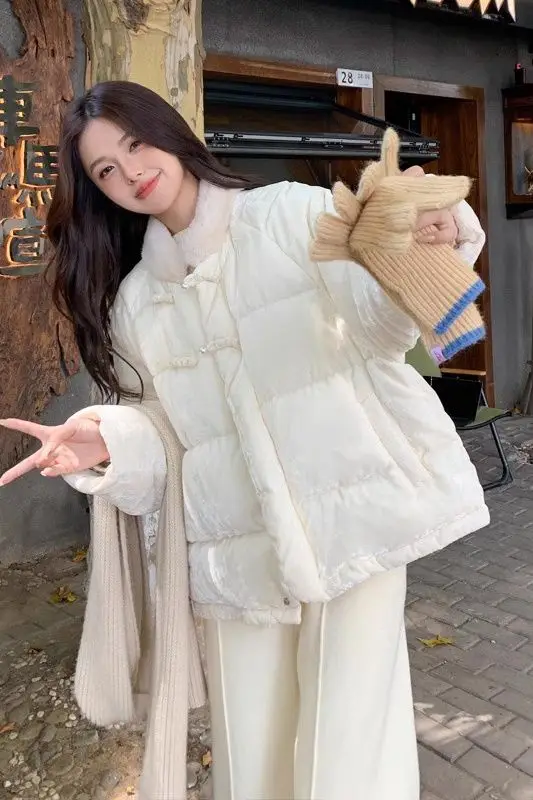 New Chinese Style National Style Cotton-padded Clothes Cotton-padded Jacket Women's Winter Design Sense Korean Small Coat