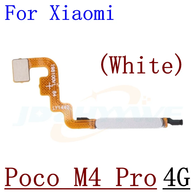 For Xiaomi Poco M5 M5s M4 Pro M4Pro 4G 5G Home Button Back Touch ID Scanner Fingerprint Sensor Flex Cable Phone Parts