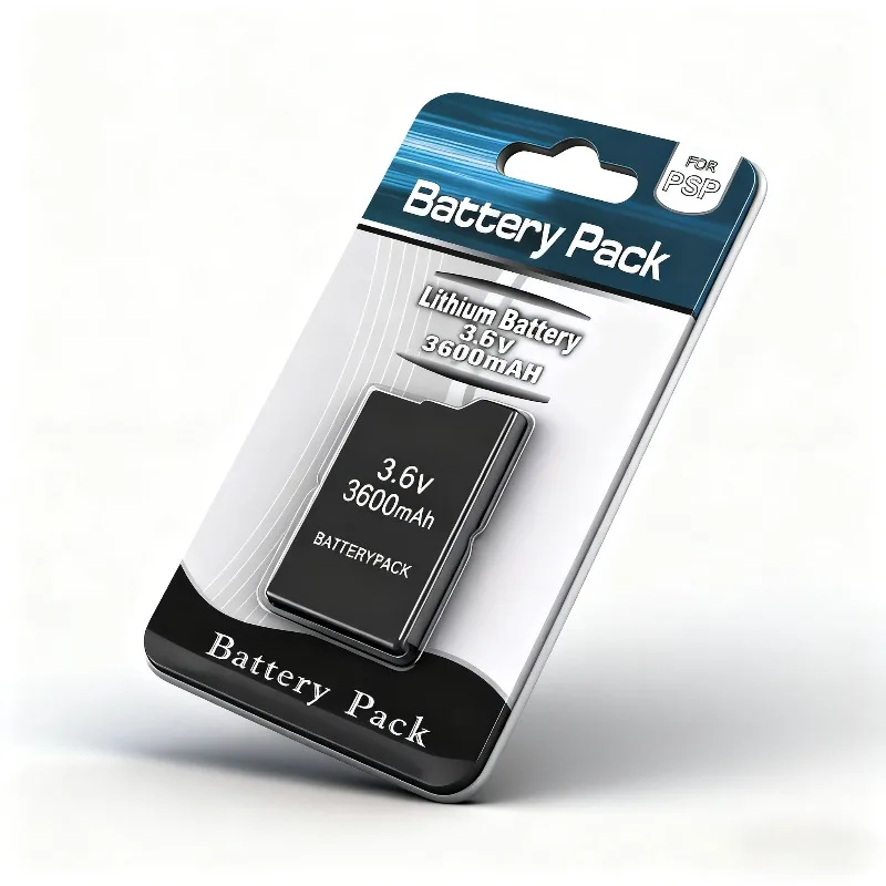 1PCS 3.6V 3600mAh Gamepad Li-ion Rechargeable Battery for PSP1000  Console Replacement Batteries for PSP1000