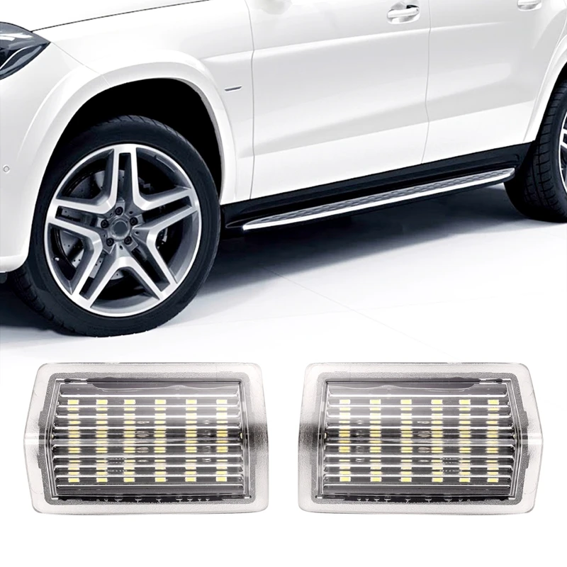 Luz LED para puerta de reposapiés, luz de cortesía para Mercedes Benz A, B, C, E, ML, GL, GLS Class, A0028201901, A0008202503