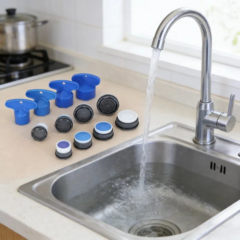 16.5-24mm Built-in Bubbler Wrench Concealed Filter Faucet Aerator Key Tap Tools for Bathroom Kitchen Basin Replacement Fitting